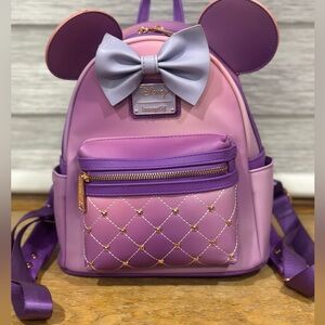 Loungefly Pink and Purple Disney backpack never used!
